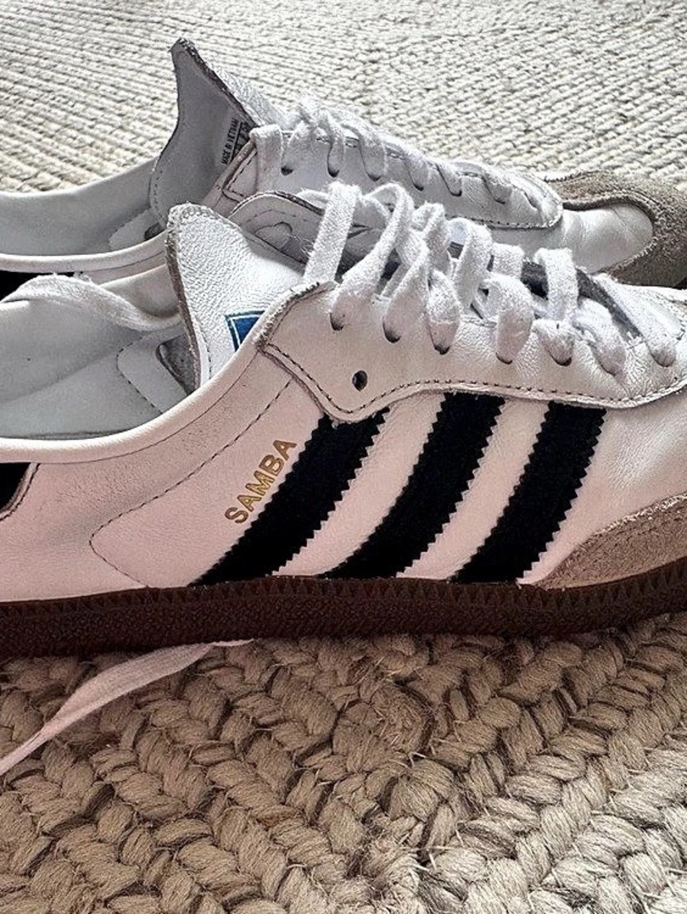 adidas Samba Sneakers White & Black US 5.5/EUR 38